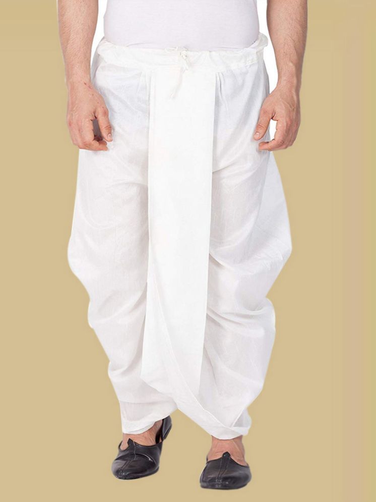     			GN hub Cotton Men's Dhoti White ( Pack of 1 )