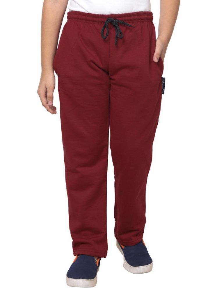     			IndiWeaves Pack of 1 Boys Fleece Trackpant ( Maroon )