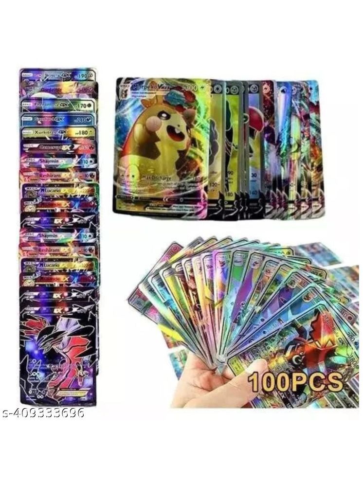     			Posshe Pokemon Playing Cards For Kids(Pack of 100 Cards Approx)