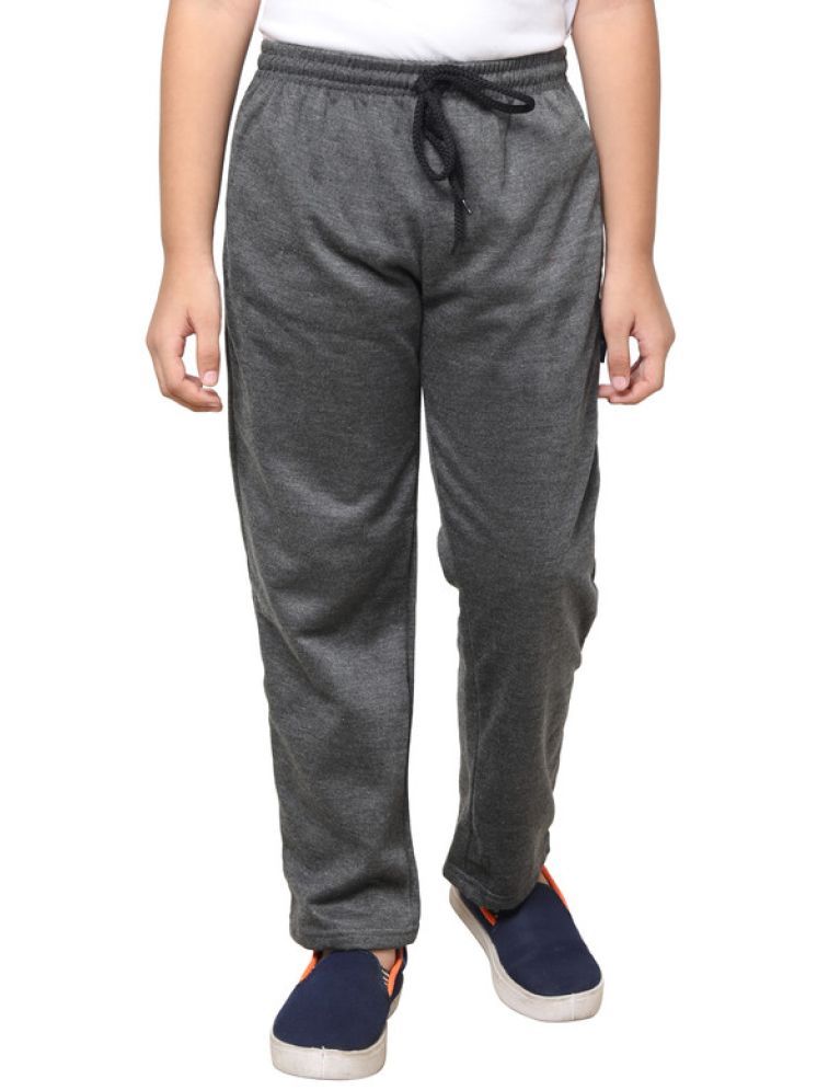     			IndiWeaves Pack of 1 Boys Fleece Trackpant ( Silver )