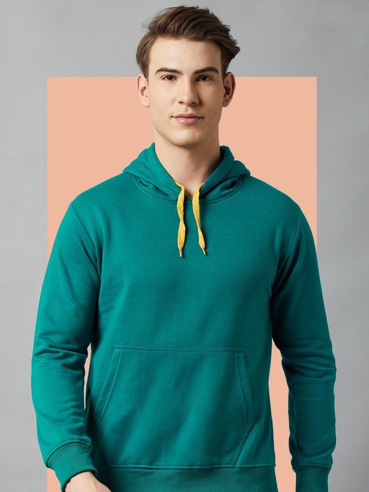     			DISTORTION CREW Fleece Hooded Men's Sweatshirt - Green ( Pack of 1 )