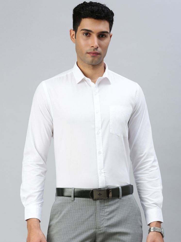     			Ramraj cotton Cotton Regular Fit Full Sleeves Men's Formal Shirt - White ( Pack of 1 )