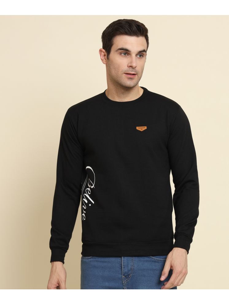     			HEMLOCK Cotton Blend Round Neck Men's Sweatshirt - Black ( Pack of 1 )