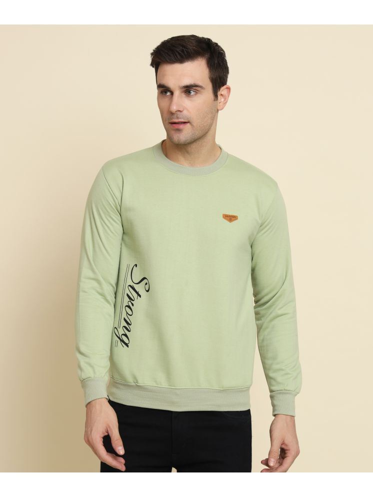     			HEMLOCK Cotton Blend Round Neck Men's Sweatshirt - Lime Green ( Pack of 1 )