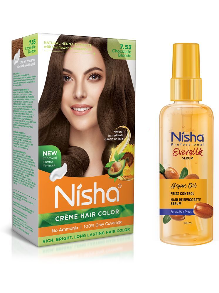     			Nisha Hair Color and Serum Ammonia Free Permanent Hair Color 220 g Blonde