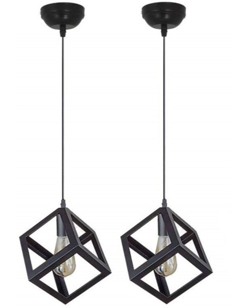     			Spark World Plastic Pendant Black - Pack Of 2