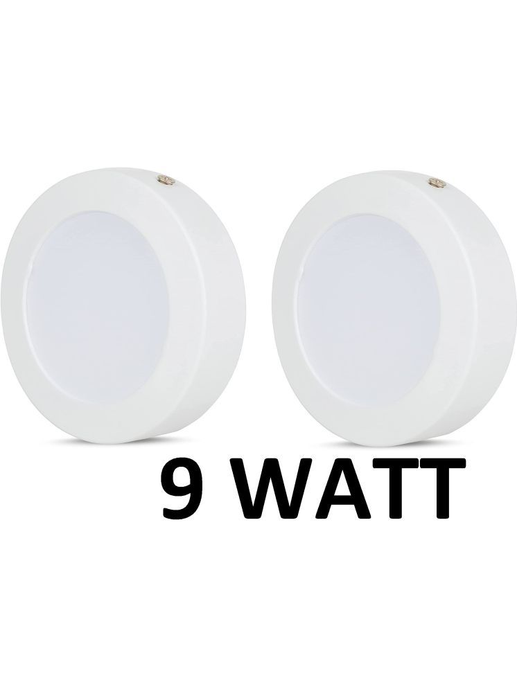     			Spark World Plastic Pendant White - Pack Of 2