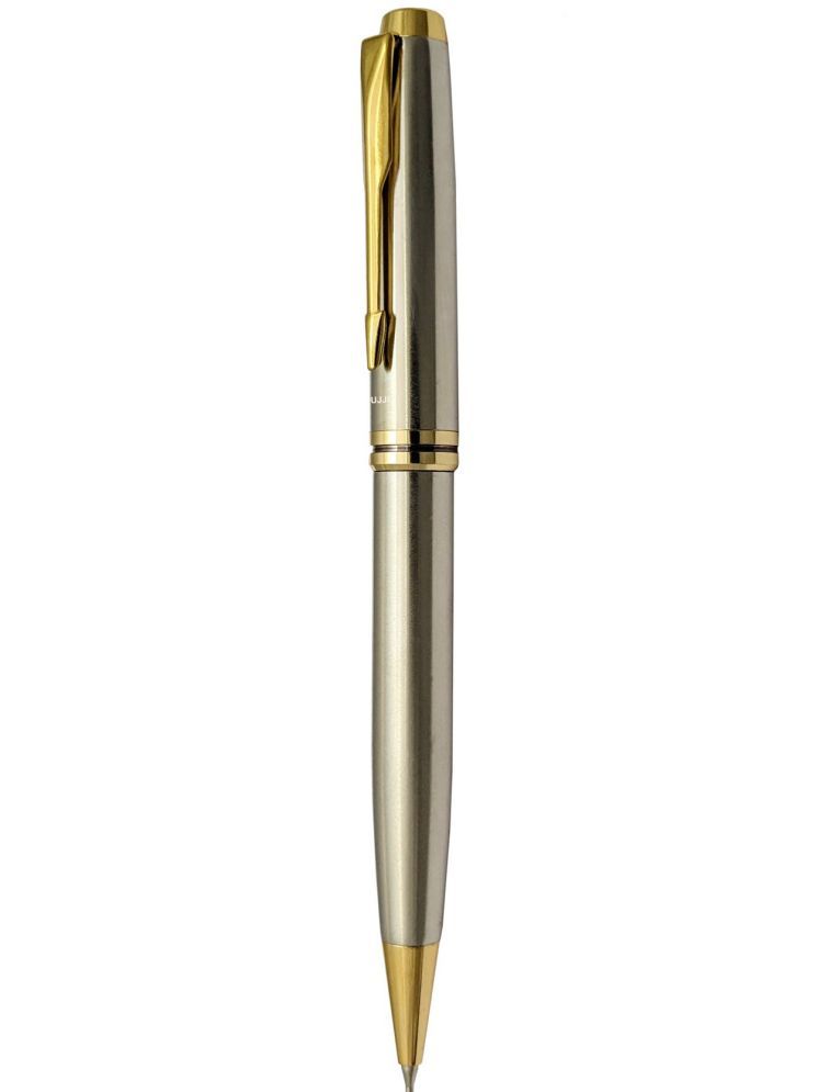     			UJJi Dull Chrome Platted with Golden Part Ball Pen