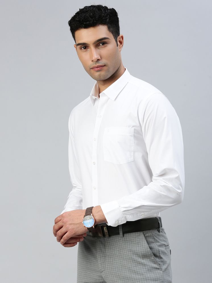     			Ramraj cotton Cotton Blend Regular Fit Full Sleeves Men's Formal Shirt - White ( Pack of 1 )