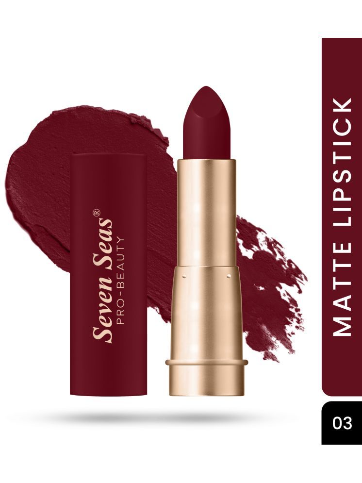     			Seven Seas Crimson Red Matte Lipstick 3g