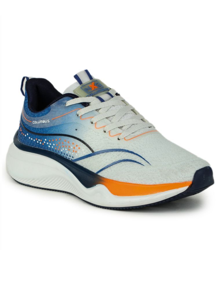     			Columbus LOOK White Men's Sports Running Shoes