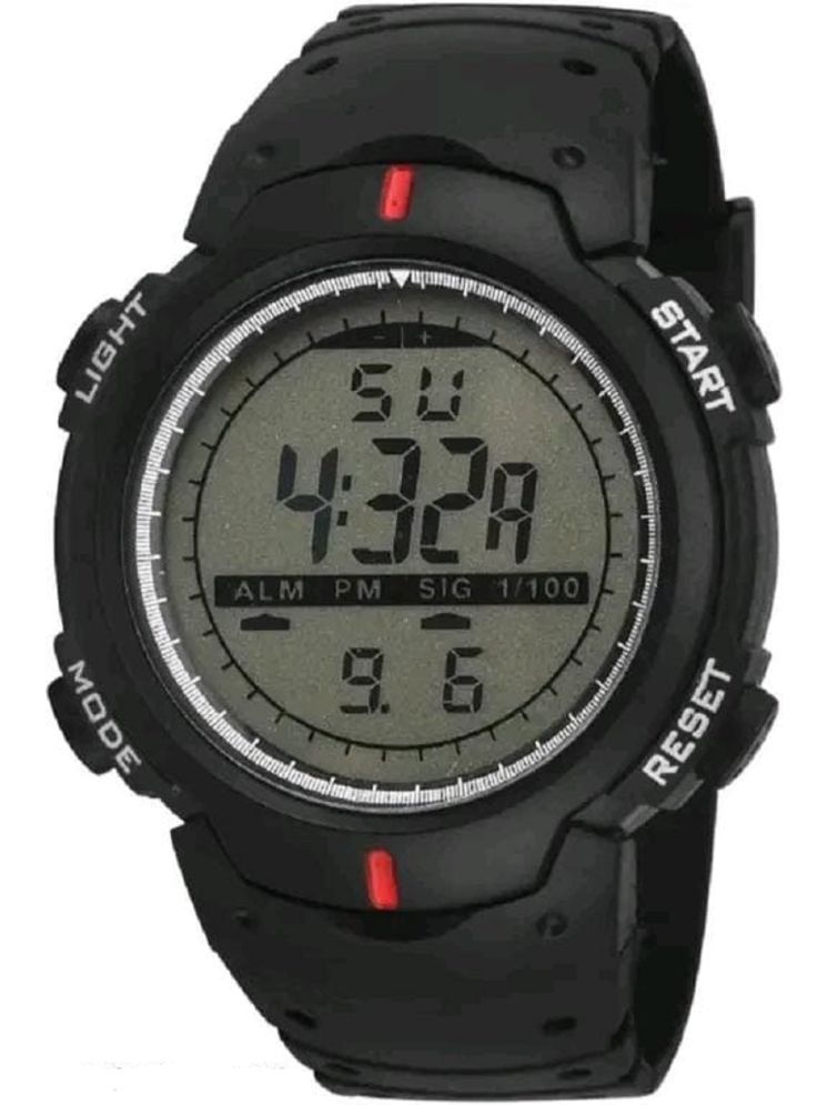     			Cosmic Black Plastic Digital Men's Watch