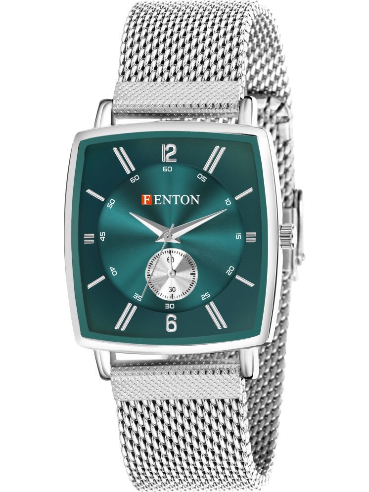     			Fenton Silver Resin Analog Men's Watch