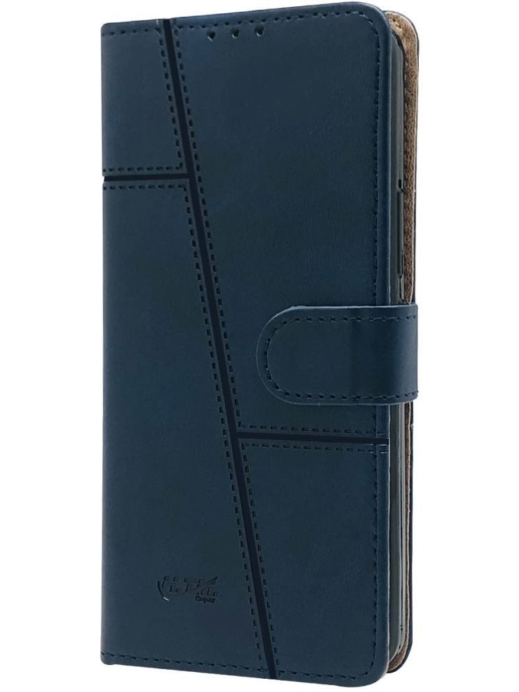     			Gemesha Blue Flip Cover Artificial Leather Compatible For Oppo Reno 7 ( Pack of 1 )