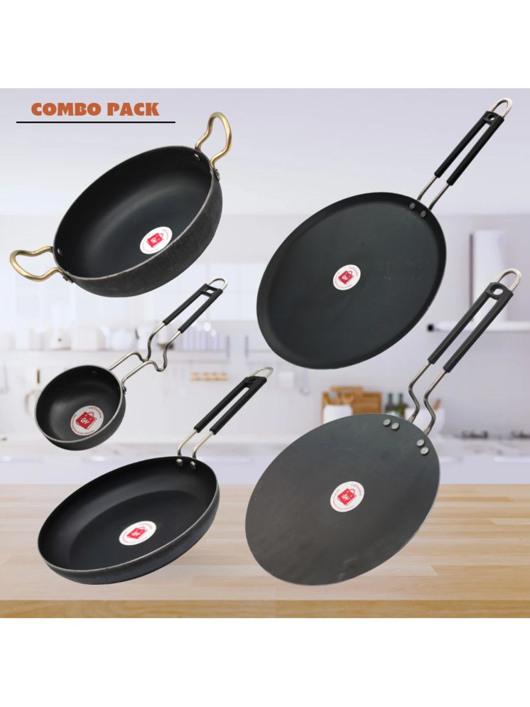     			LAZYWINDOW Non Coated Iron Cookware Sets