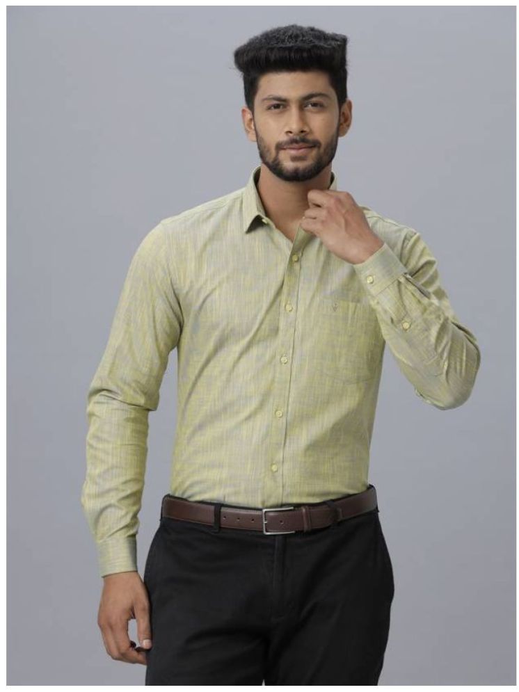     			Ramraj cotton Cotton Blend Regular Fit Full Sleeves Men's Formal Shirt - Green ( Pack of 1 )