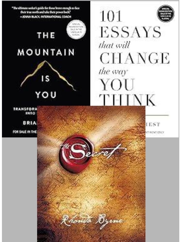     			The Mountain Is You+101 Essays That Will Change The Way You Think + The Secrt (Paperback)