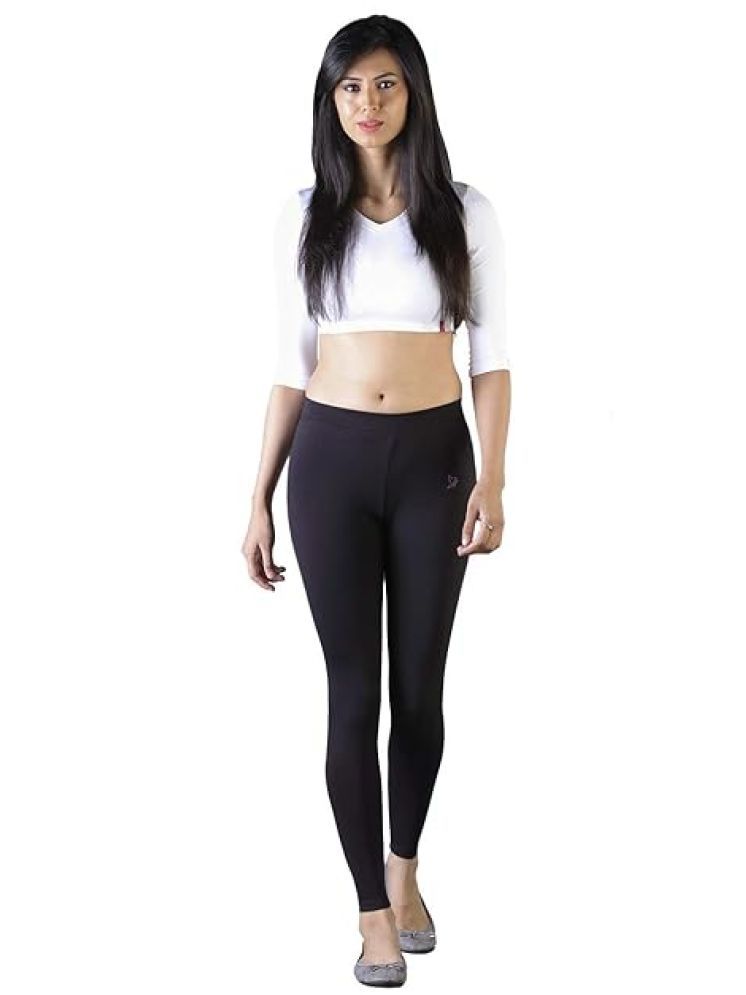     			Twin Birds Pack of 1 Cotton Women's Leggings ( Black )