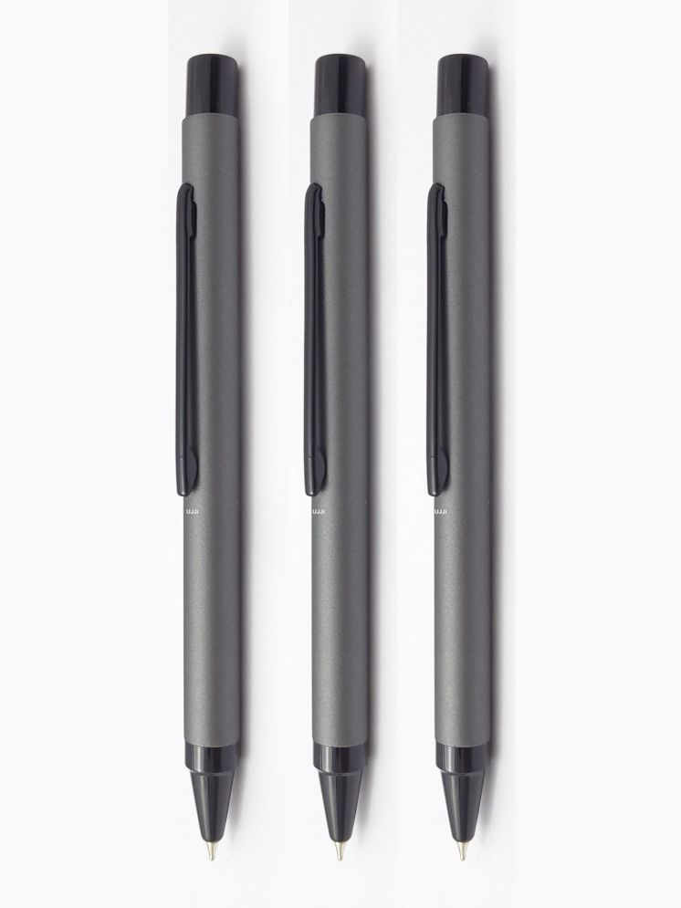     			UJJi Matte Grey Long Clip Ball Pen