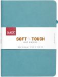 Saya Soft Touch A5 Notebook - PU Cover, 192 Pages, Elastic Closure, Pen Loop, 80 GSM Aqua Green A5