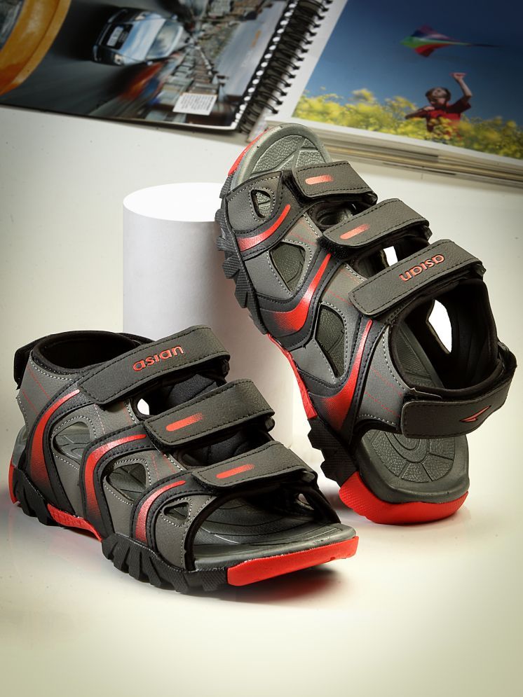     			ASIAN - Black Men's Sandals