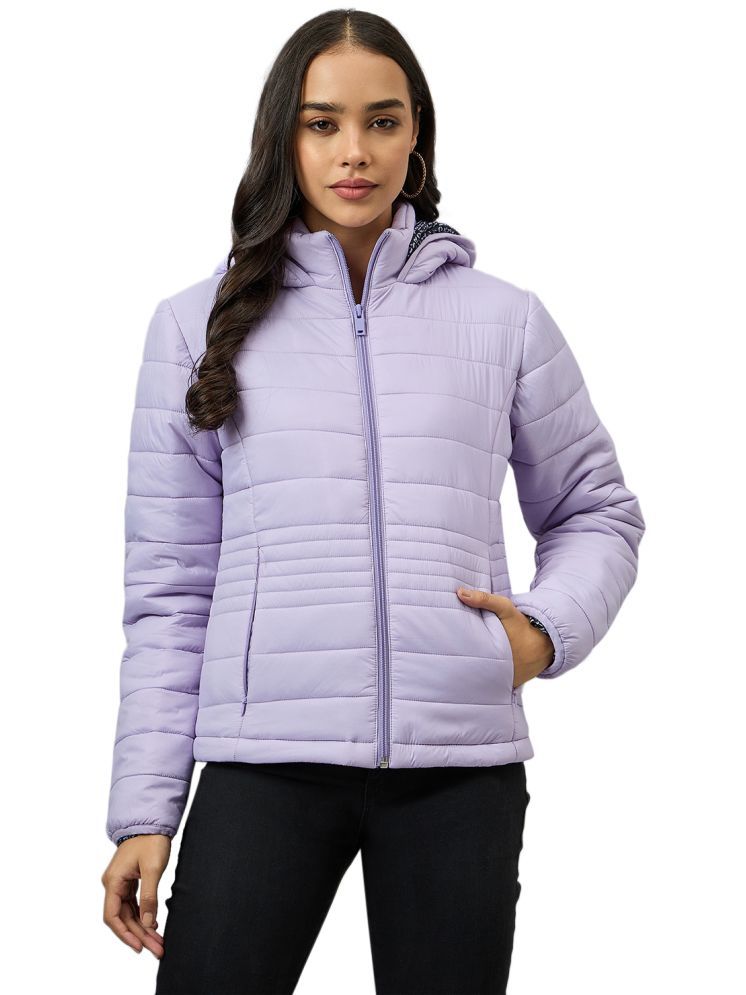     			Club York - Nylon Purple Hooded Jackets