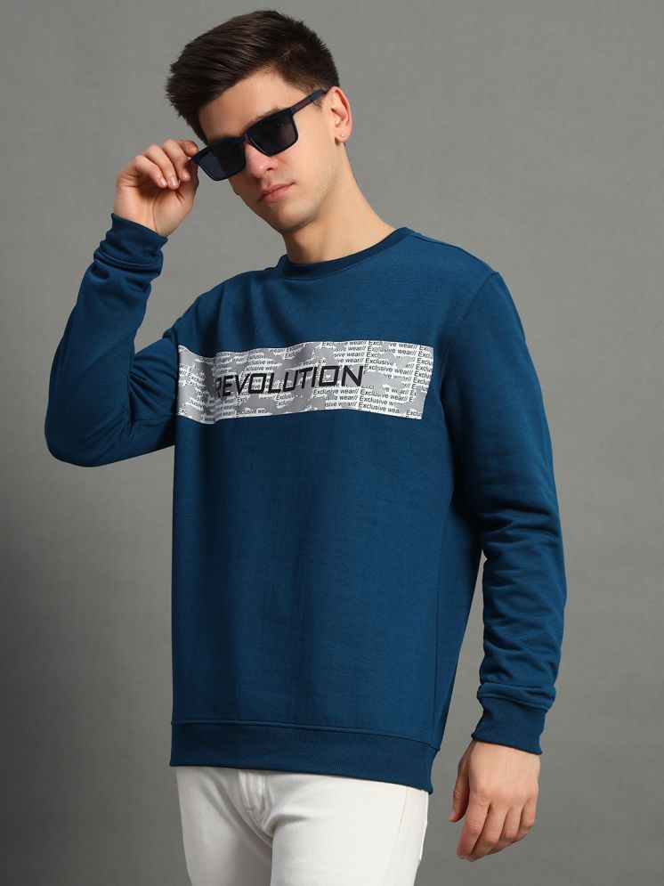     			GET GOLF Fleece Round Neck Men's Sweatshirt - Teal ( Pack of 1 )