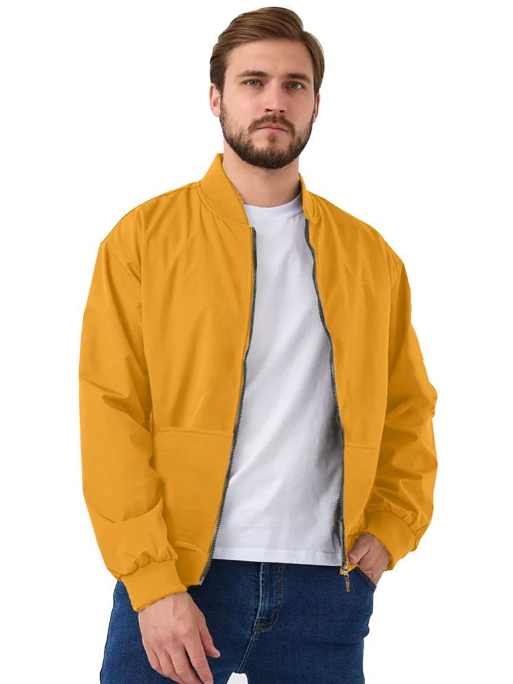     			Leotude Fleece Men's Casual Jacket - Mustard ( Pack of 1 )