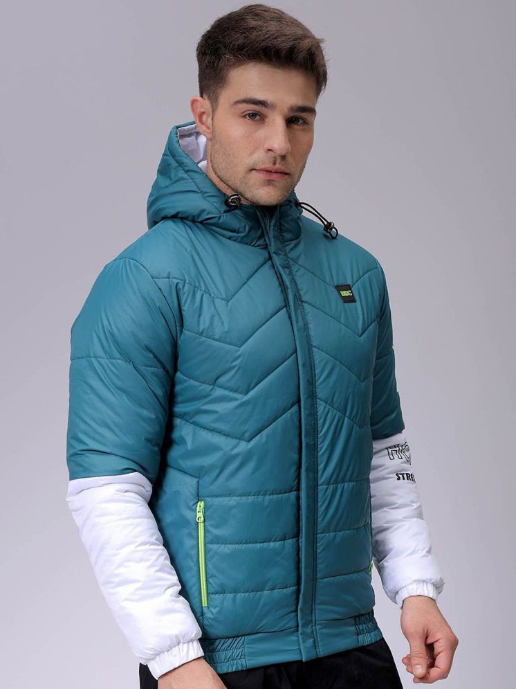     			The Indian Garage Co. Polyester Men's Puffer Jacket - Green ( Pack of 1 )