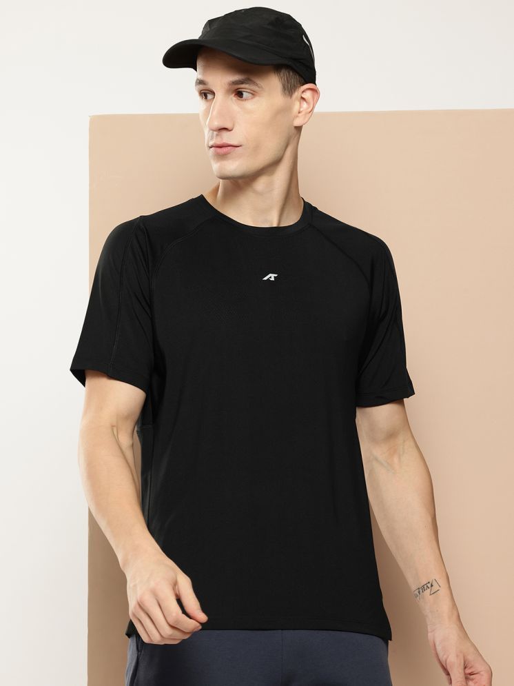     			Alcis Black Polyester Slim Fit Men's Sports T-Shirt ( Pack of 1 )