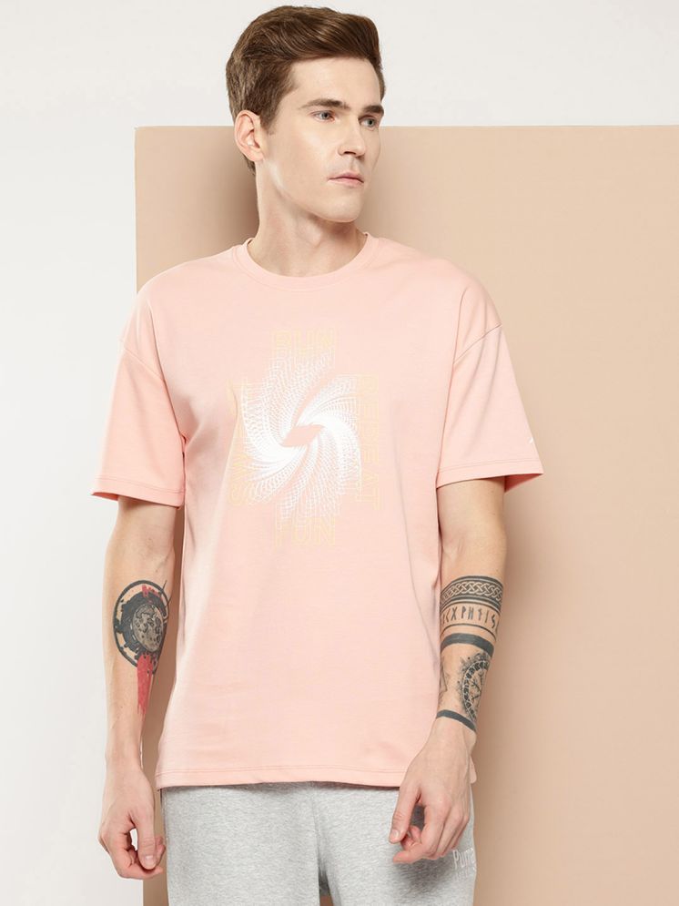     			Alcis Pink Polyester Regular Fit Men's Sports T-Shirt ( Pack of 1 )