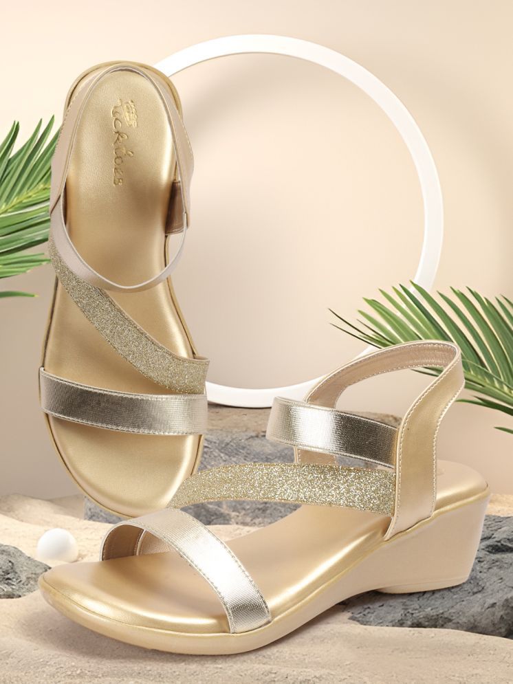     			Picktoes Bronze Women's Sandal Heels