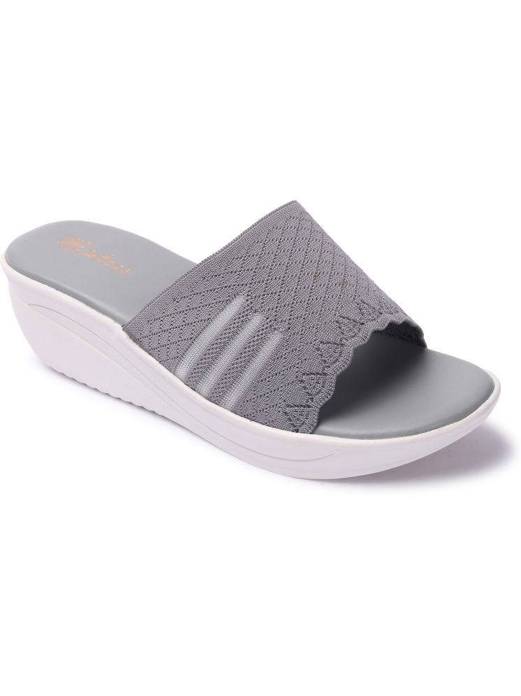     			Picktoes Gray Women's Sandal Heels