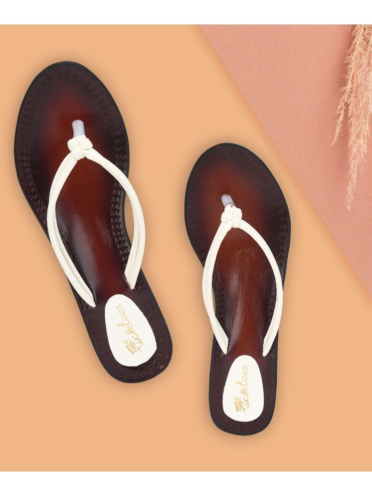     			Picktoes White Women's Sandal Heels