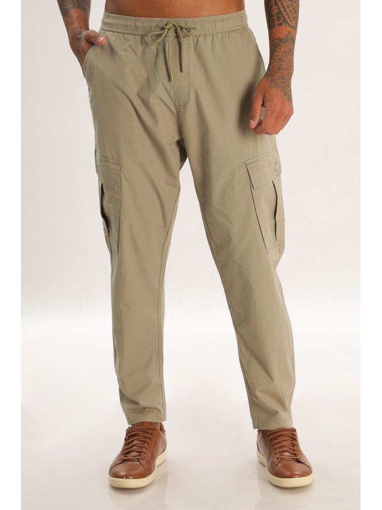     			COLOR HUNT Regular Flat Men's Joggers - Olive ( Pack of 1 )