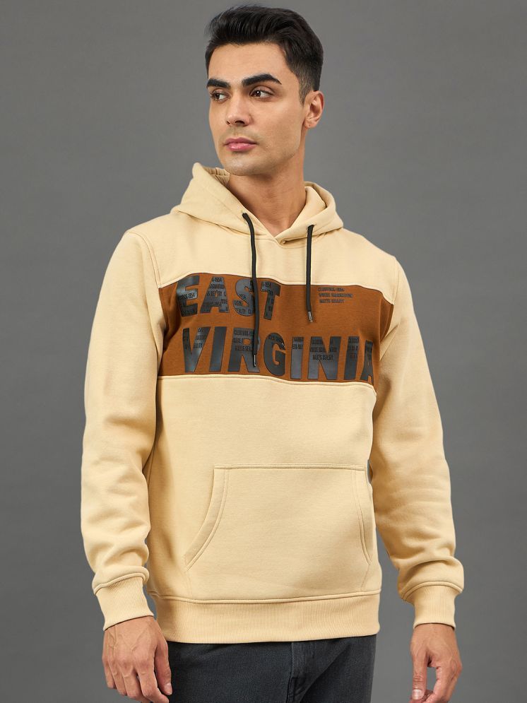     			Club York Fleece Hooded Men's Sweatshirt - Beige ( Pack of 1 )