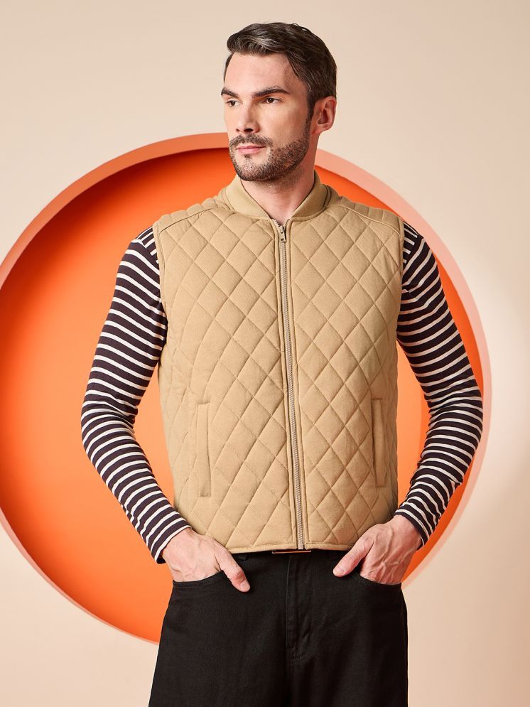     			Club York Polyester Men's Quilted & Bomber Jacket - Beige ( Pack of 1 )