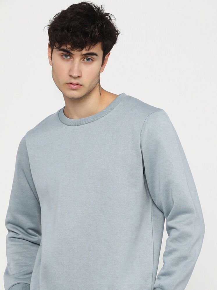     			Do & Be Fleece Round Neck Men's Sweatshirt - Grey ( Pack of 1 )