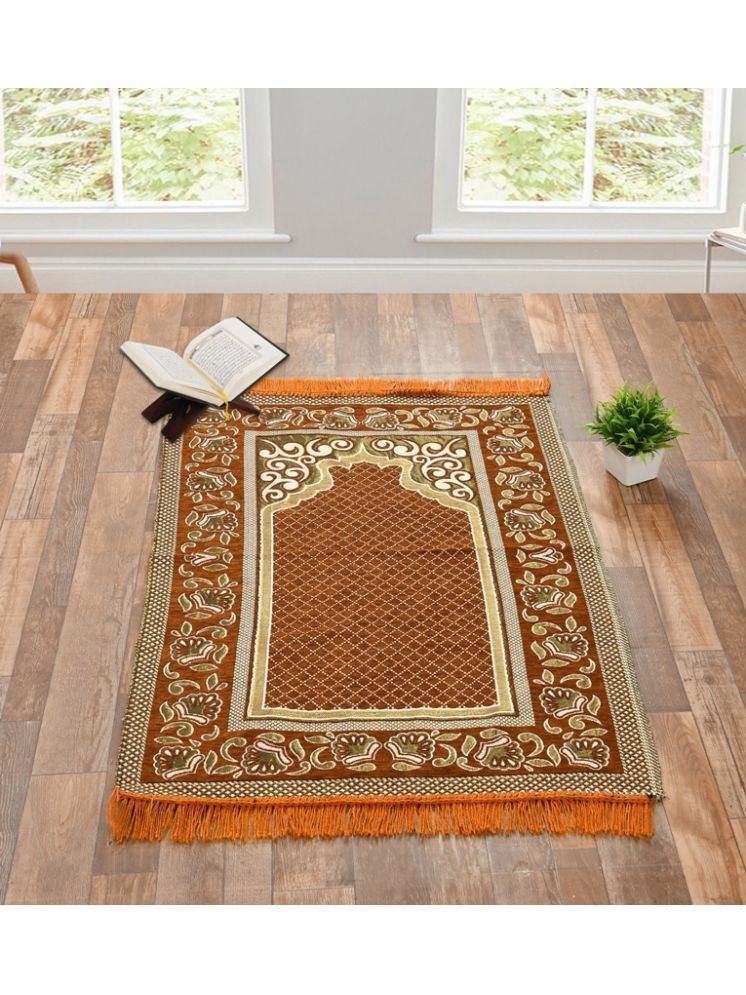     			FURNISHING HUT Gold Single Regular Cotton Prayer Mat ( 110 X 70 cm )