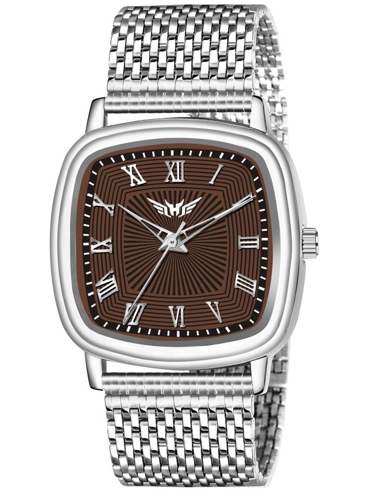     			Hala Silver Stainless Steel Analog Men's Watch