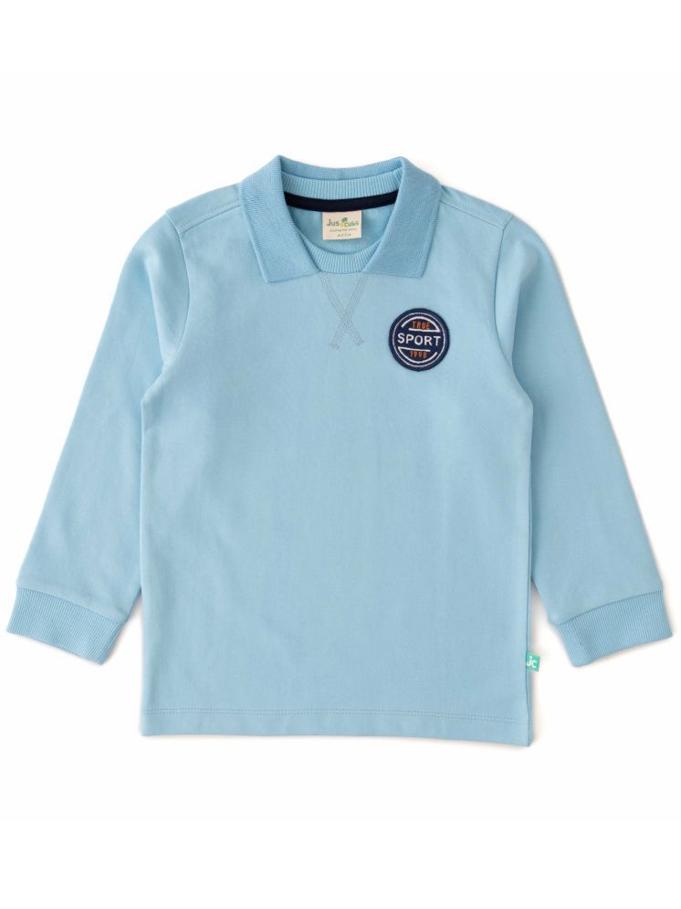     			Juscubs Pack of 1 Boys Cotton Polo T-Shirt ( Light Blue )