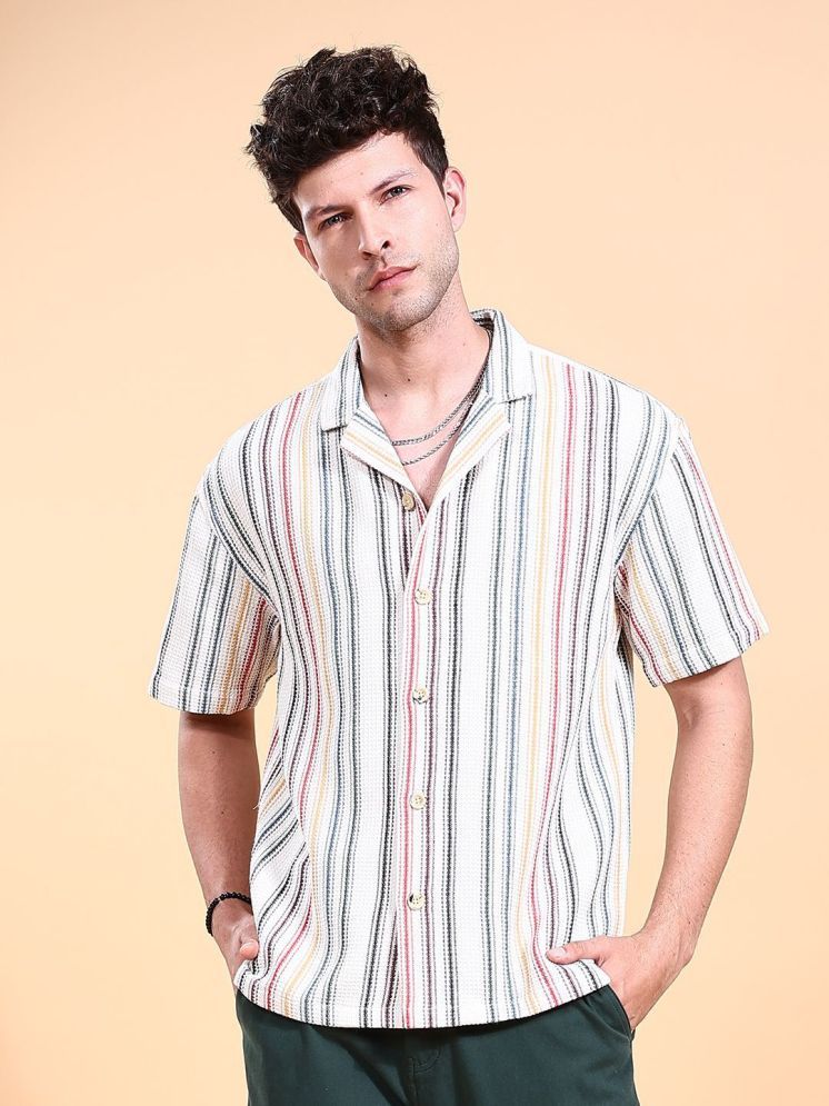     			The Indian Garage Co Men Striped Casual Shirt