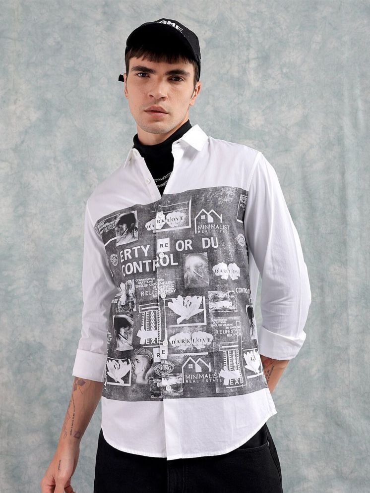     			The Indian Garage Co Slim Fit Graphic Printed Pure Cotton Casual Shirt