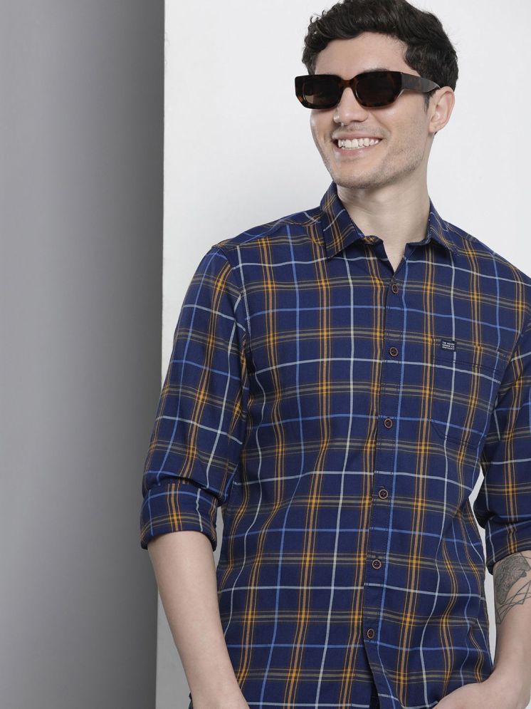     			The Indian Garage Co Men Slim Fit Tartan Checked Casual Shirt