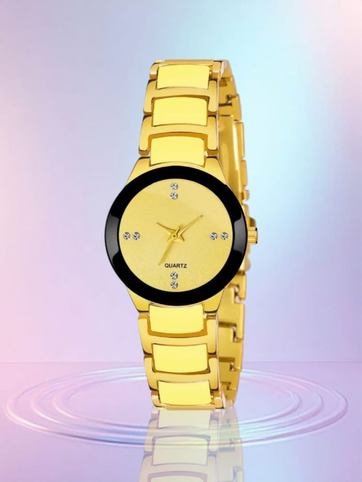     			DECLASSE Gold PU Analog Womens Watch