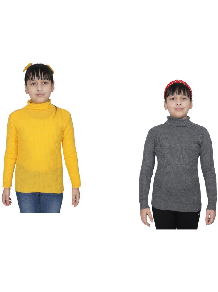     			IndiWeaves Pack of 2 Girls Wollen Pullover ( Multicolor 1 )