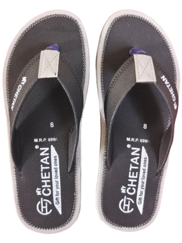     			MYCHETAN Black Men's Daily Slipper