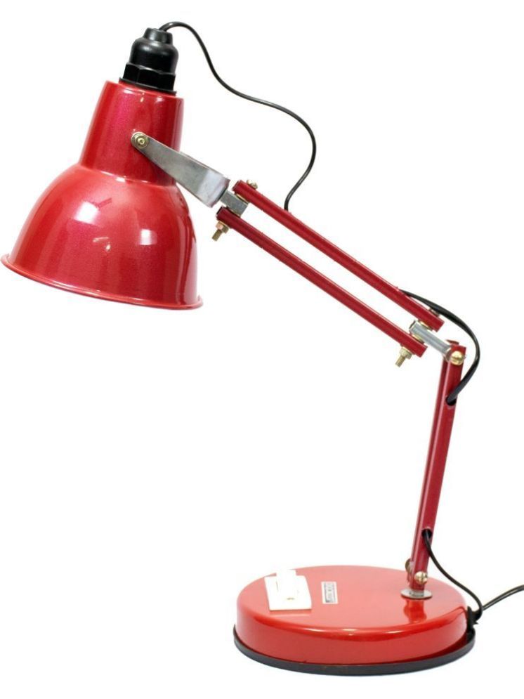     			SPARKWORLD Red Study Table Lamp ( Pack of 1 )