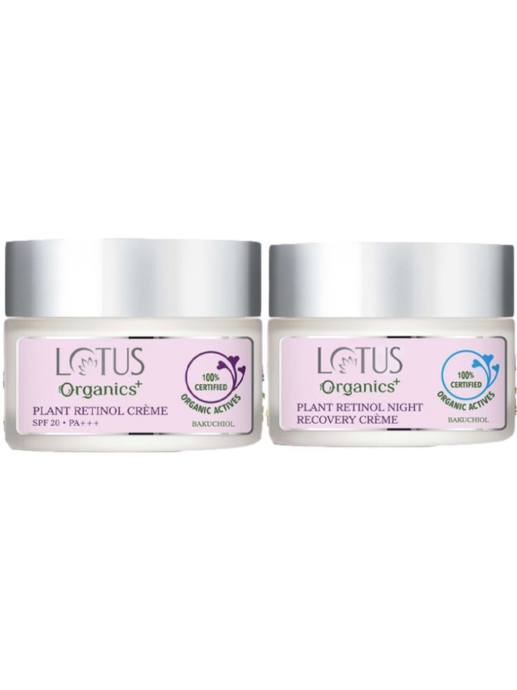     			Lotus Organics+ Bakuchiol Plant Retinol Day Cream 50g , Night Cream 50g (Pack of 2)