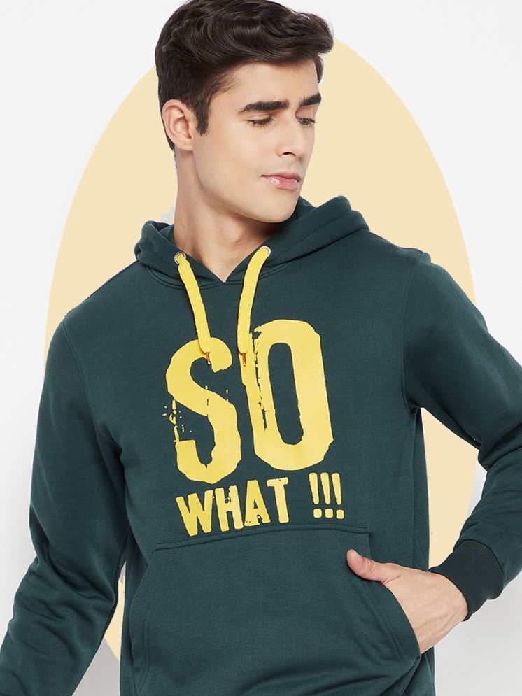     			Lycos Fleece Hooded Men's Sweatshirt - Green ( Pack of 1 )